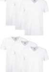 6-Pack Hanes Mens Cotton V-neck Tee Undershirts