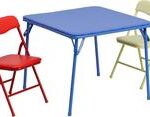 Flash Furniture Kids Colorful Folding Table and Chair Set