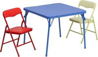 Flash Furniture Kids Colorful Folding Table and Chair Set